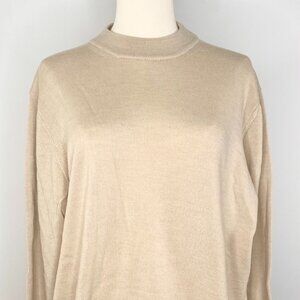 100% Merino Wool Beige  Sweater - Strada Italy